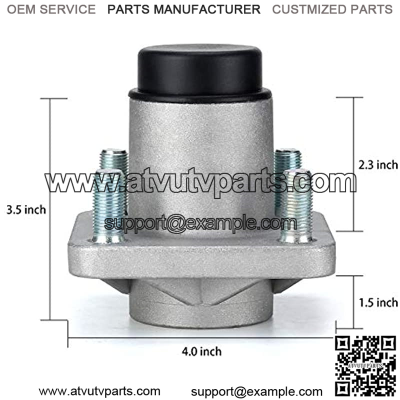 Golf Cart Front Wheel Hub Assembly with Hub Bearing/Oil Seal/Dust Cover for Club Car DS&Precedent 2003-up, OEM# 102357701(Pack of 2) - Image 2