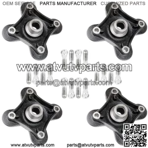 4 Front Rear Wheel Hub W/Bolt For Polaris RZR XP 1000 / RZR XP 4 1000 2014-2017 (For: Polaris)