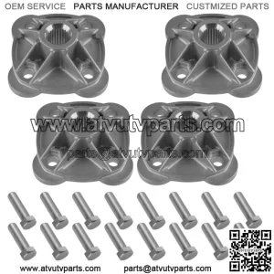 4x Rear L/R Wheel Hub w/ Hardware for Polaris Sportsman 570 2008 NEW