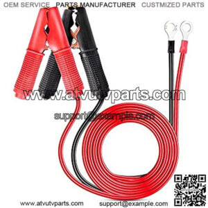 GA-ACC-01 2 Pcs 30A Alligator Clips Booster Jumper Cable for Car Battery Charging r, 6 mm Copper Terminal