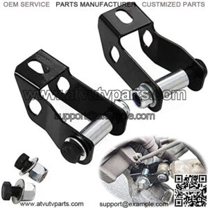 2''-4" Front Shock Extender Kit Fit For 1988-1999 GMC Chevy K1500 K2500 Yukon Suburban Tahoe 4WD Black Shock Extension Brackets