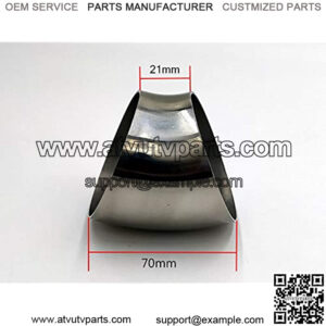 2 Pcs 2.5 inch Stainless Steel Elbow 45 Thickness 1.2mm Material 201 for Car Modified Exhaust Pipe, Stair Handrail,etc