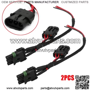 For 17-19 Can-Am Maverick X3 Tail Light Wire Harness Auxiliary Power Plug Cable