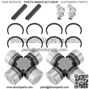 2SET Front Prop Shaft U-Joint for Polaris Ranger 400 500 570 700 800 900 1000 EV