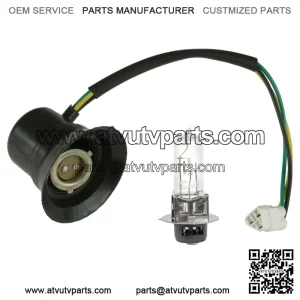 Headlight Socket & Bulb For Yamaha RHINO 660 YXR660F 4X4 2006