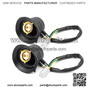 2x Headlight Socket Cord For Yamaha RHINO 660 YXR660FA 4X4 2006 (Fits: Yamaha Rhino 660)