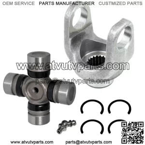 Front Drive Shaft Yoke W/U-Joint for Yamaha Rhino 700 YXR700F Fi 2008-2013(For: Yamaha Rhino 700)