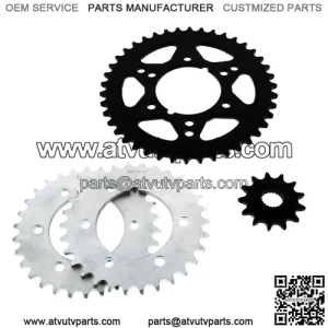 1989 Polaris Big Boss 250 4X6 Steel Sprocket Complete Set