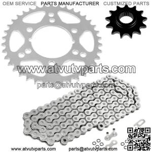 O-Ring Drive Chain & Sprockets Kit for Polaris Trail Boss 250 2x4 1988 1989-1993 (For: Polaris)