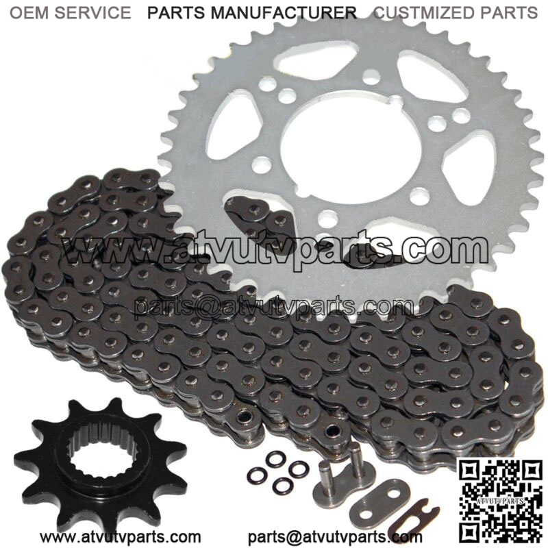 O-Ring Drive Chain & Sprockets Kit for Polaris Trail Blazer 250 1995-1999 (For: Polaris)
