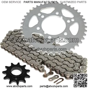 Drive Chain & Sprockets Kit for Polaris Trail Boss 250 2X4 1986 1987 (For: Polaris)