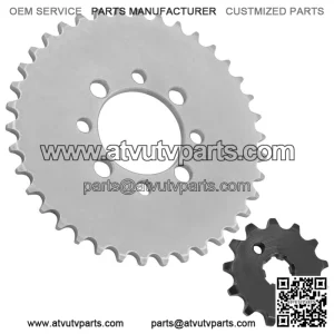 Drive Chain Sprockets For Kawasaki KLX110 2010-2024 42041-0082 13144-1043