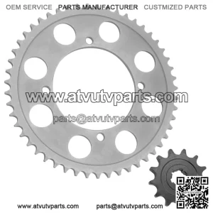 Drive Chain Sprockets For Kawasaki KLX140L 2008-2009 2011-2023 42041-005