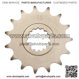 15 Tooth Front Steel Sprocket 15T for Yamaha Raptor 700, YFZ450R & YFZ450X