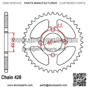 CFMOTO CForce 110 Rear Sprocket 42 tooth