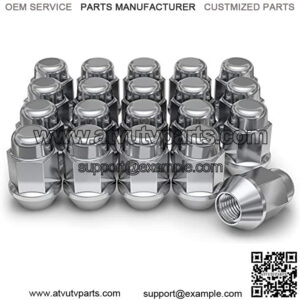 1704S-20AM Chrome 1/2"-20 Bulge Acorn Lug Nut, Pack