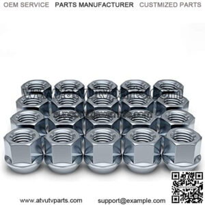 Wheel Accessories 1304-1S Zinc 1/2"-20 Open End Bulge Acorn Lug Nut Pack