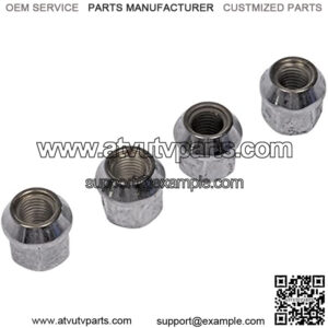 711-306 Wheel Nut Bulge M12-1.50 for Select Models - Chrome, 4 Pack