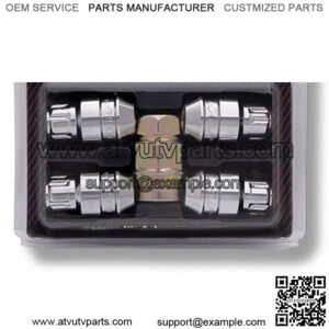 61631N Chrome Acorn Gorilla Guard II Wheel Locks - Set of 4 (12mm x 1.50 Thread Size)