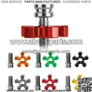 Motorcycle Cable Adjuster ATV Clutch Brake Screw M8 Bolt CNC Aluminum Motorbike (Fits: UTV150A)