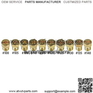 10pcs 100 105 108 110 115 120 125 130 135 140 Carburetor Main Jet Kit Fit For PWK OKO CVK Round Style Main Jet Kit