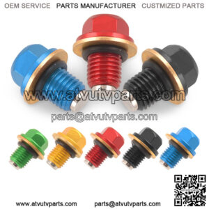 Motorcycle engine magnetic oil drain screw 50/70/110/125/150/250 oil change aluminum screw