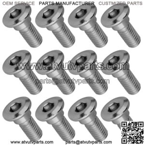 12 Front or Rear Wheel Disc Stud Screw Bolt For Yamaha Rhino 700 YXR700 F 08-13