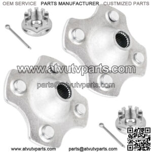 2 Rear Axle Wheel Hub W/Nut For Honda TRX420 TE TRX420TM Rancher 420 2X4 2007-13