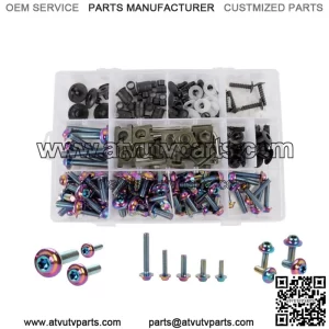 Rainbow Stainless Steel Fairing Bolt Kit Bodywork Screws Set Accessories Parts (For: More than one vehicle)