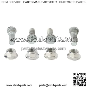 Front Wheel Stud and Nut Kit for Kawasaki Mule 4010 4x4 Diesel 2009-2013