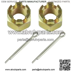 2x Axle Hub Castle Nut w/ Cotter Pin For Polaris RZR XP 4 1000 HIGH LIFTER 2021 (For: Polaris)