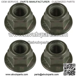 4x Shock Mount Flanged Nyloc Nut for Polaris Ranger XP 1000 2021-2022 (For: Polaris)