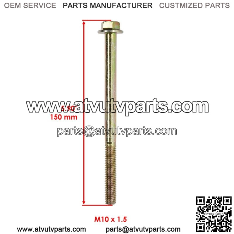 Rear Bearing Carrier Lower Bolt & Nut For Polaris Scrambler XP 1000 HO 2014 (For: Polaris) - Image 2