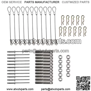 For Can-Am Maverick X3 Clutch Cover Pin Set Easy Quick Release Belt Cover Kit