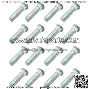 16 Front Rear Wheel Stud Bolts for Polaris Ranger 400 500 570 700 800 900 EV ETX