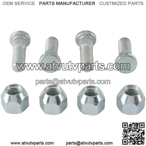 85-1065 Wheel Stud and Nut Kit Compatible with/Replacement For Suzuki LT-A 400 Eiger 2WD 2002-2007, LT-A 450 X King Quad 4WD 2007-2010, LT-A 500 F Quad Master 4WD 2000-2001