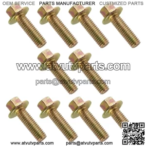10x Flanged Head Clutch Bolt M6x20 for Polaris Sportsman 570 6x6 2018 2019-2021 (For: Polaris Sportsman 570)