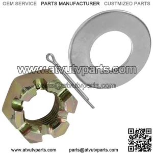 Front Axle Castle Nut w/Washer & Pin For Polaris Sportsman X2 570 2018-2019 (For: Polaris Sportsman 570)