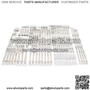 HONDA 1993-2008 TRX300EX 300EX FOURTRAX POLISHED STAINLESS ATV BOLT KIT SET