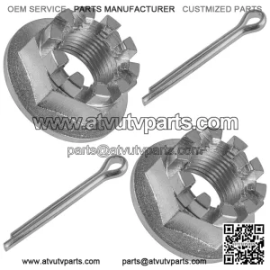 Set of 2 Rear Axle Castle Nuts & Pins for Honda TRX450R 2005-2009