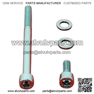 HONDA TRX450R, 450ER, 400EX, 400X POLISHED STAINLESS OIL FILTER COVER BOLT KIT