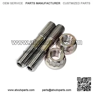 YFZ450 YFZ 450 Ti Exhaust Studs Bolt Heavy Duty Titanium Head Pipe Stud Bolt Kit