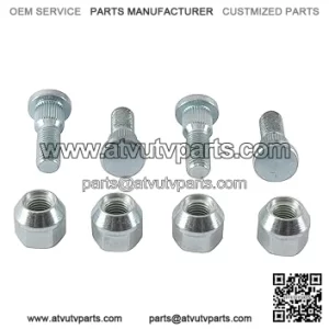 New Wheel Stud and Nut Kit 85-1035 for Suzuki LT-Z 400 2003 2004 2005 2006 2007 2008 2009 2012 2013 2014, LT-Z 250 2004 2005 2006 2007 2008 2009, LT-R 450 2006 2007 2008 2009