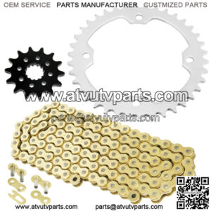 Drive Chain & Sprockets Kit for Yamaha YFZ450 YFZ450V 2004-2013