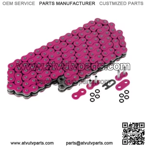 Pink O-Ring Drive Chain for Suzuki LTZ400 Quadsport 2003 2004 2005 06 07 08 2009