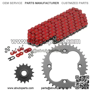 Red O-Ring Drive Chain & Sprockets Kit for Honda TRX450R Sportrax 450 2004 2005