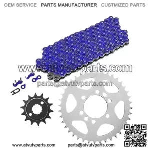 Blue Drive Chain And Sprockets Kit Compatible with Suzuki Ltz400 Quadsport Z400 2003-2008