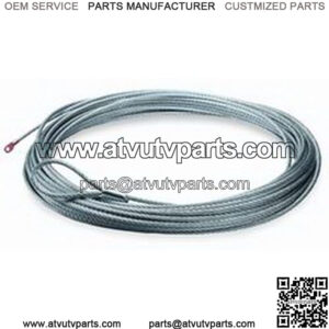 60076 ATV Winch Accessory: Galvanized Aircraft Steel Cable Wire Rope, 3/16" Diameter x 50' Length, multi