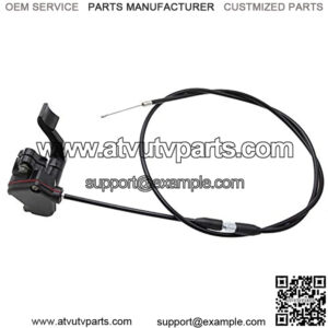 Throttle Lever Thumb Cable Assembly, PRO BAT, Thumb Throttle Accelerator Lever Handle For 50cc 70cc 90cc 110cc 125cc 150cc 200cc 250cc 300cc Pit Quad Dirt Bike ATV