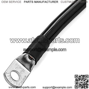 Spartan Power Black 1 Foot 2 AWG Battery Cable, Negative Only 5/16" M8